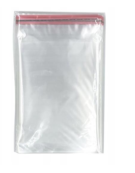 Woreczki celofanowe OPP Klapa+Klej 30x55+5 cm 100szt.