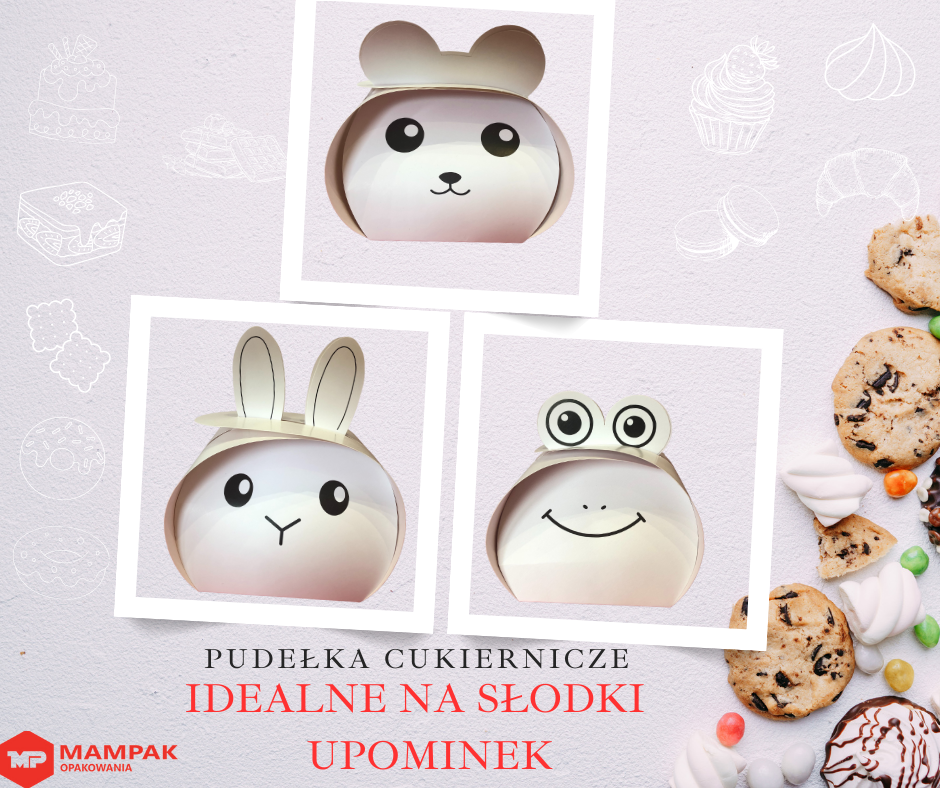 PUDEŁKA cukiernicze ŻABA