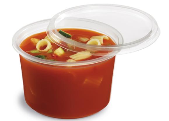 Pojemnik plastikowy PP na zupę okrągły 500 ml 8118C 115/500 50szt.
