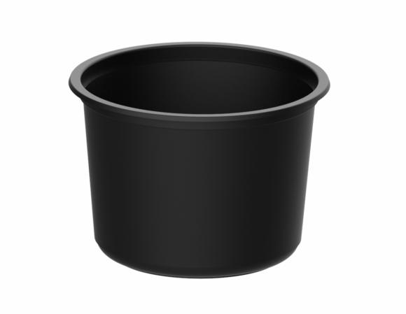 Pojemnik plastikowy  PP na zupę okrągły CZARNY 500 ml 8118C 115/500 50szt.
