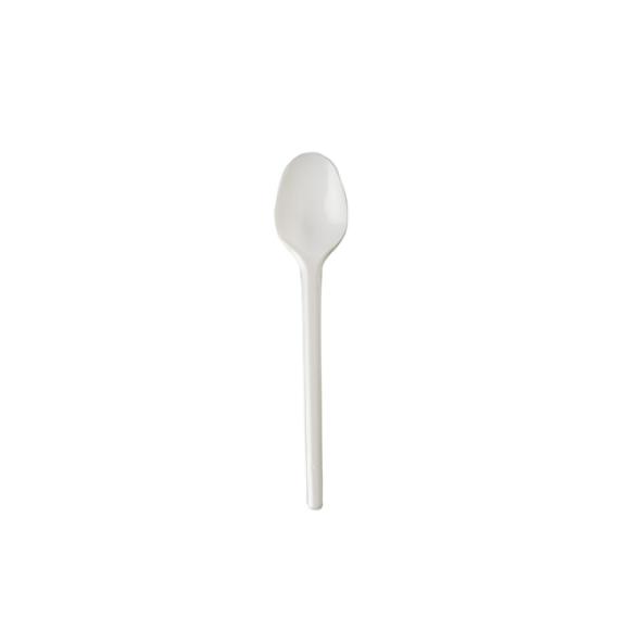 Łyżeczka plastikowa BIAŁA 12,5cm wielokrotnego użytku 100szt.