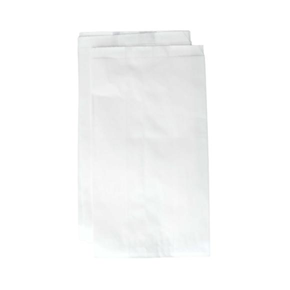 TORBA PAPIEROWA BIAŁA śniadaniowa fałdowa 150x65x370 mm 1000szt