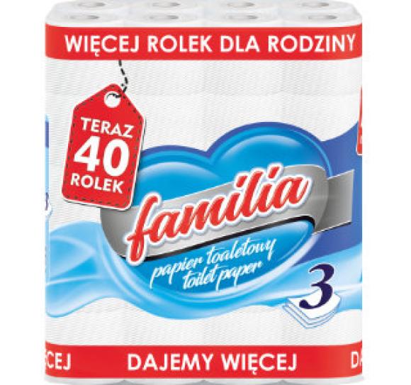 Papier toaletowy FAMILIA 3-warstwowy 40 rolek!!
