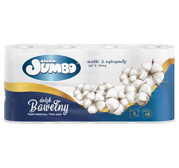 Papier toaletowy JUMBO SŁONIK 3-warstwowy 8 rolek