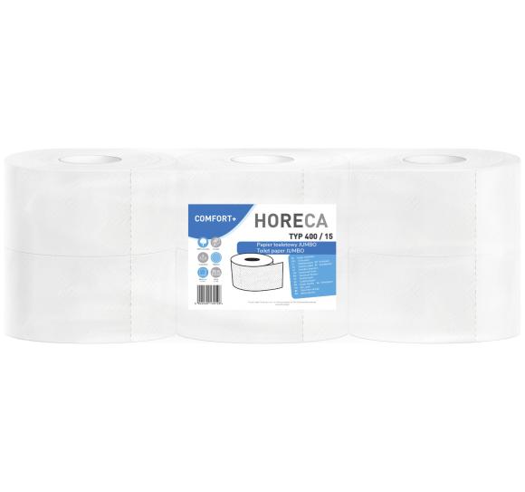 Papier toaletowy Jumbo Biały Celuloza HORECA 2-warstwowy 80m 400 listków 12 Rolek!!