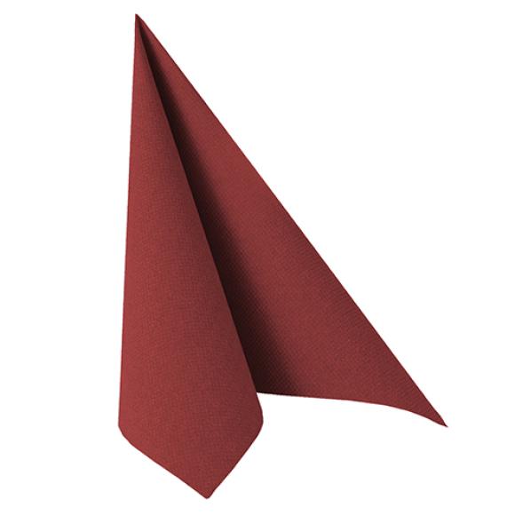 Serwetki bordowe Airlaid 40x40cm ROYAL Collection 11608 1/4 50szt