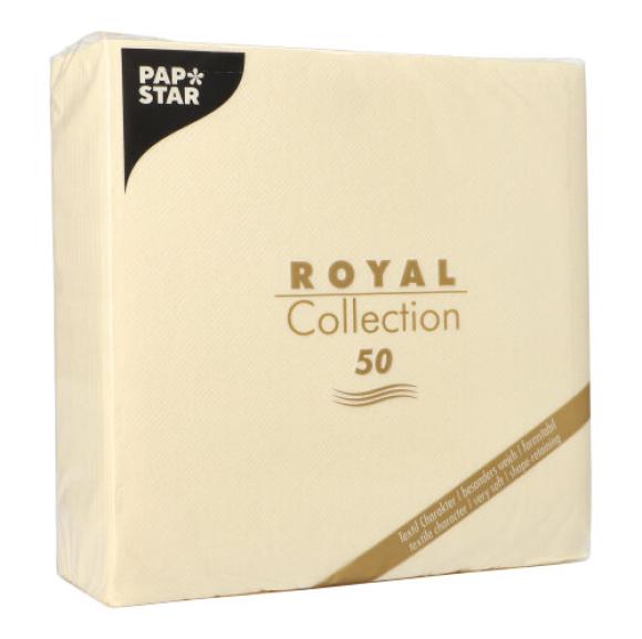 Serwetki szampan Airlaid 40x40cm ROYAL Collection 11621 1/4 50szt