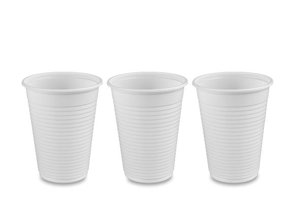 Kubek plastikowy biały 200 ml BEZ OPŁATY SUP 100szt.