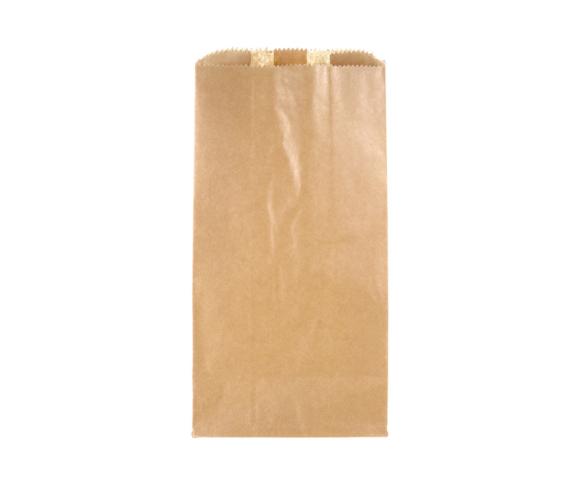 TORBA PAPIEROWA BRĄZOWA śniadaniowa fałdowa 120x50x270mm 1000szt.