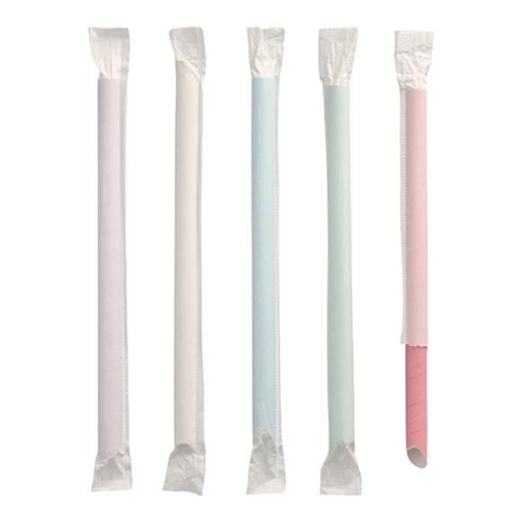 Słomki papierowe BUBBLETEA śr.12mm dł.20cm 88852 200szt.