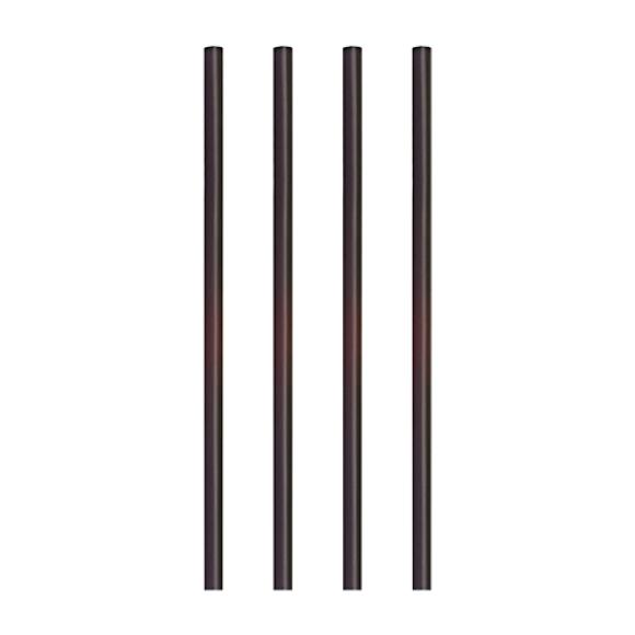 Słomki Plastikowe Koktajlowe Czarne 7mm x 150 mm Wielorazowe 500 szt.