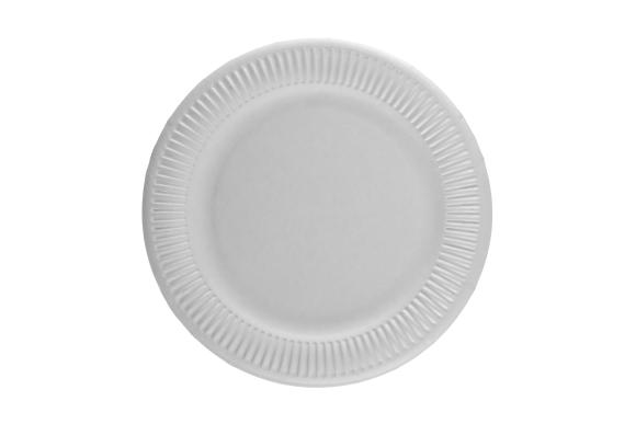 Talerz tekturowy BIAŁY średnica 23 cm 100 szt.
