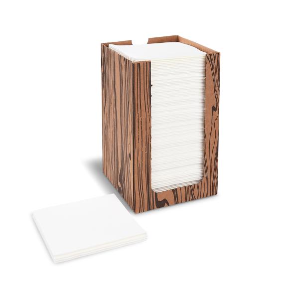 Serwetka Airlaid Biała 20x20cm w dozowniku 100szt.