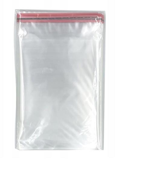 Woreczki celofanowe OPP z klejem 20x50+5 cm 100szt.