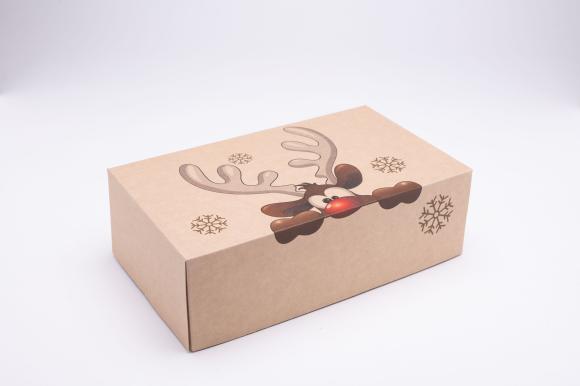 Pudełko świąteczne Renifer Kolor 250x150x80mm 1szt. (1)