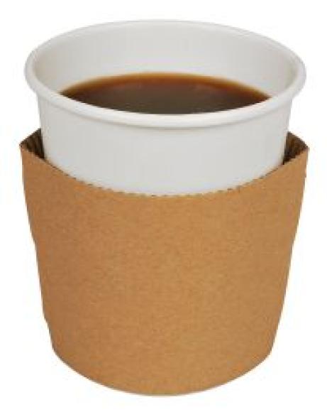 Opaska tekturowa brązowa na kubki 300/400ml 100szt. (1)