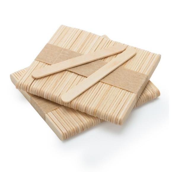 Patyczki drewniane płaskie do lodów i prac artystycznych 9,3 cm 50 szt. (1)
