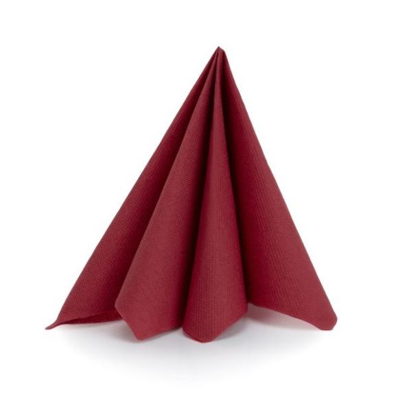 Serwetki bordowe TENDANCE 25x25cm 2warstwowe 50szt. (2)