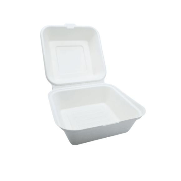 MENU BOX Pojemnik obiadowy HAMBURGER MAX 7 z pulpy trzciny cukrowej 50szt. (1)