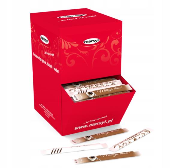 Cukier trzcinowy w saszetkach jednorazowych 300x4gr 1,2kg (1)