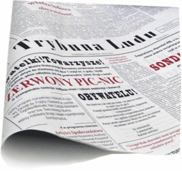 Papier półpergamin z nadrukiem Propaganda do wędlin i ciast 50x70cm 10kg (1)