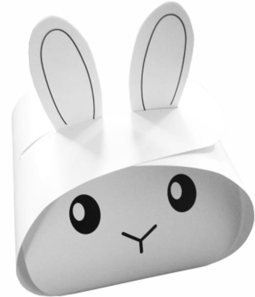 Pudełko cukiernicze KRÓLIK na ciastko babeczkę 105x105x105mm P10555 10szt. (1)