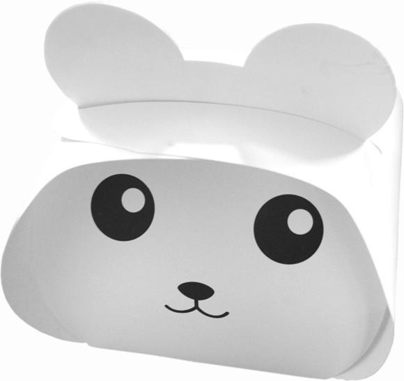 Pudełko cukiernicze MIŚ na ciastko babeczkę 105x105x105mm P10556 10szt. (1)