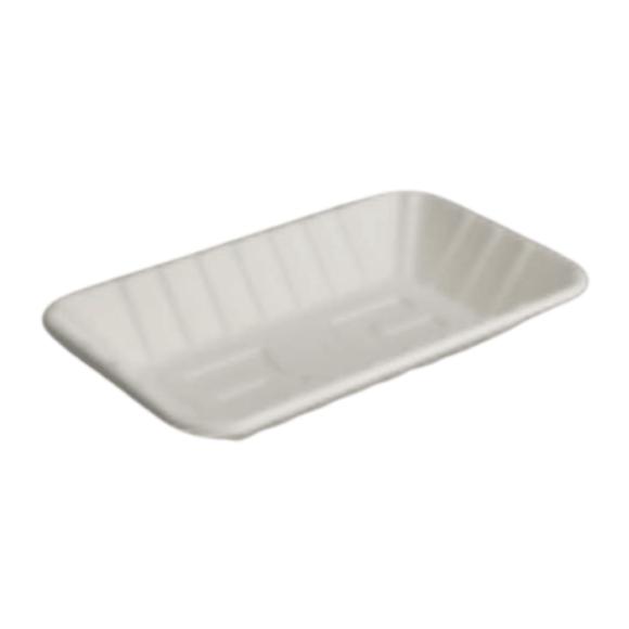 Tacka biała z pulpy trzciny cukrowej 220x135x30mm 50szt. (1)