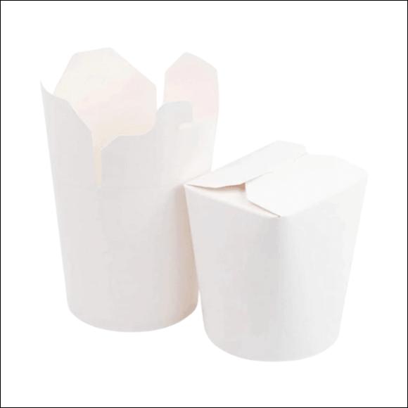 Kebab Box BIAŁY Food Box FRYTKI MAKARON 0% plastik BEZ SUP! 1000ml 50szt. (1)