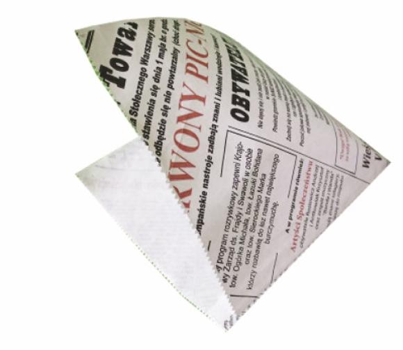 Koperta biała Opakowanie na Kebaba Hamburgera z nadrukiem Propaganda 160x170mm 1000szt (1)