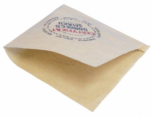 Koperta brązowa na Kebaba Hamburgera z nadrukiem Certyfikatu 160x170 mm 1000szt. (1)