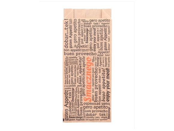 Koperta brązowa HOT DOG FRANCUSKI z nadrukiem 75x30x170mm 200szt. (1)