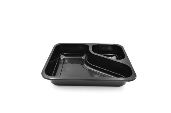 Pojemnik obiadowy czarny pod zgrzew MAPCORCT/227/178/40DC COLT 2-kom 80szt. (1)