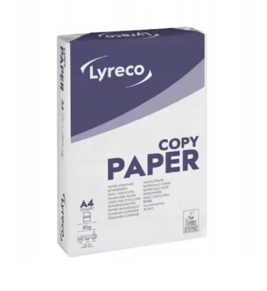 Papier Ksero Do Drukarki A4 LYRECO 80gr Ryza 500szt (1)