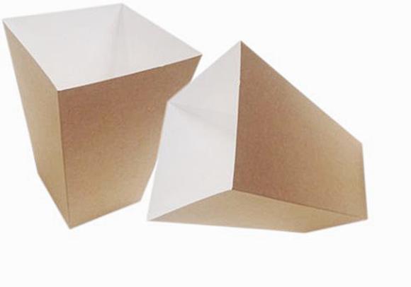 Kubełek 1,3L papierowy brązowy na popcorn kurczaka 80x110x145mm 100 szt. (1)
