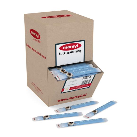 Cukier biały w saszetkach jednorazowych 1,2kg 300 saszetek! (1)