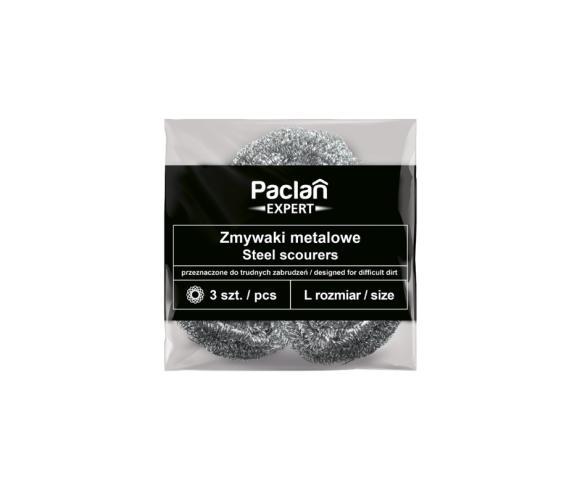 Zmywak druciak metalowy PACLAN EXPERT rozmiar L  3szt. (1)