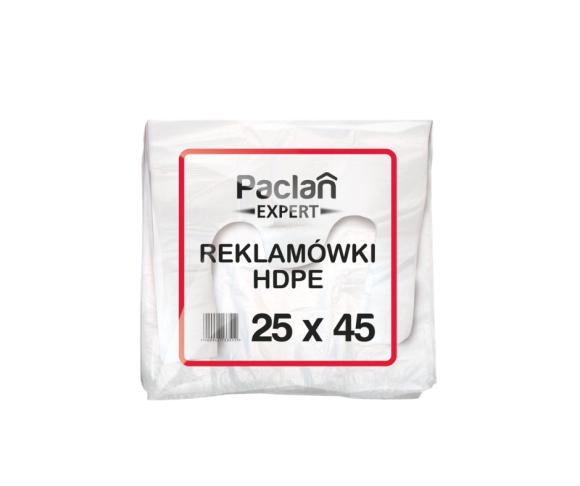 Reklamówki zrywki HDPE białe z uchem PACLAN EXPERT 25x45cm 180szt. (1)