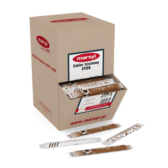 Cukier trzcinowy w saszetkach jednorazowych 300x4gr 1,2kg (1)