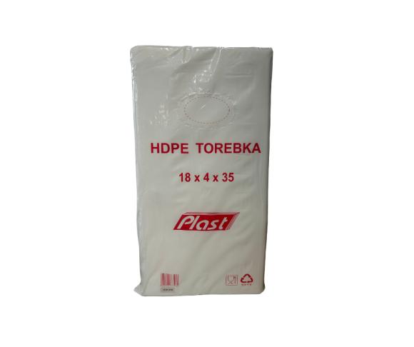 Woreczki foliowe HDPE do pakowania żywności 18x4x35cm 6MY   800 szt. (1)