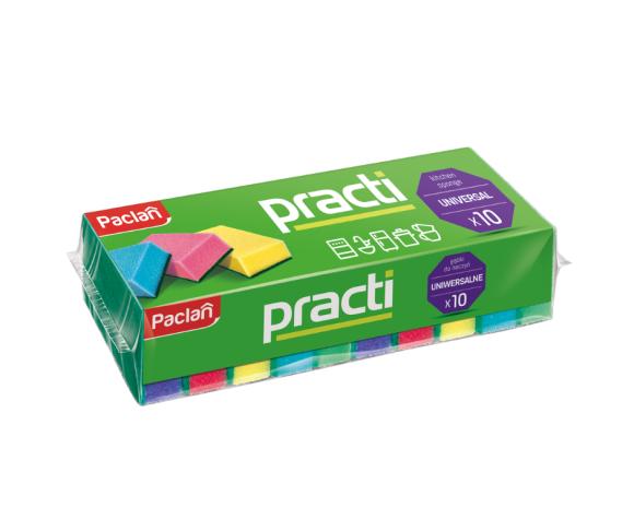Zmywak kuchenny Gąbki do mycia naczyń MIDI PACLAN 10szt. (1)