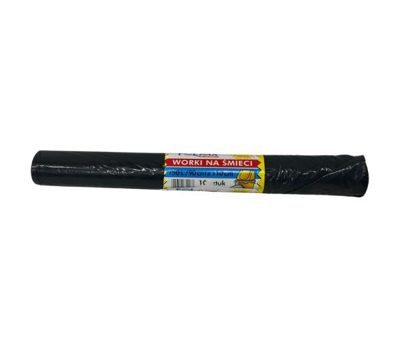 Worki sanitarne na śmieci LDPE CZARNE MOCNE 60x80cm 150L 20 szt. (1)