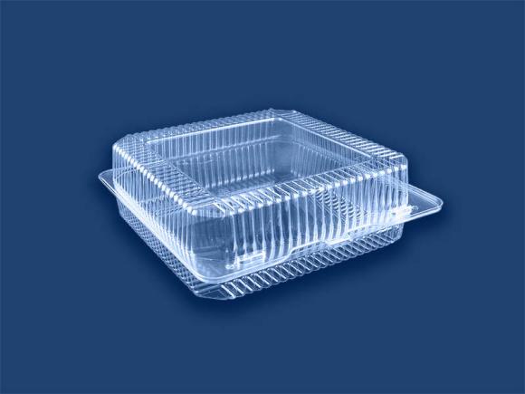 Pojemnik plastikowy OPS cukierniczy na ciasta ciastka F55 250 szt. KARTON (1)