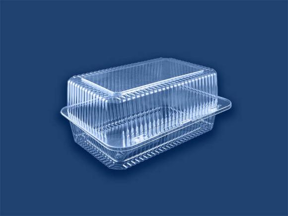 Pojemnik plastikowy OPS cukierniczy na ciasta ciastka F33 300szt. KARTON (1)