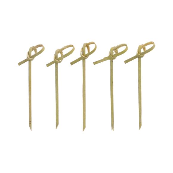 Patyczki bambusowe wykałaczki Fingerfood KNOT 9cm 250szt. (1)