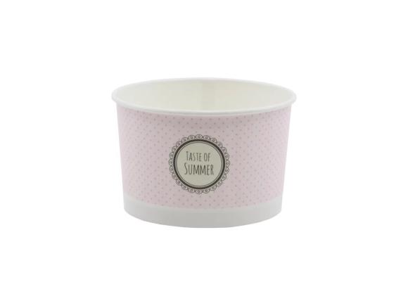 Miska papierowa na lody NADRUK PASTELE 245ml 25szt. (1)