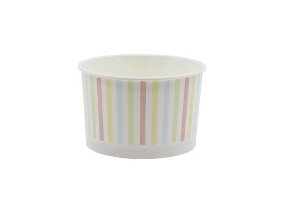 Miska papierowa na lody NADRUK PASTELE 245ml 25szt. (4)