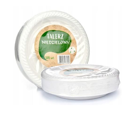 Talerz plastikowy PP deserowy śr.17CM WIELOKROTNEGO UŻYTKU 100 szt. (1)