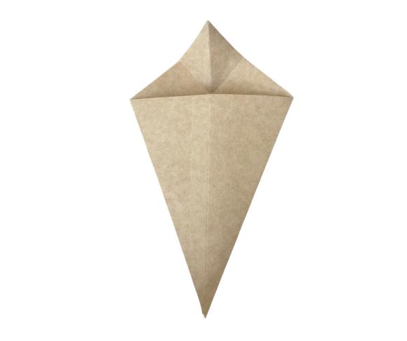 ROŻEK TEKTUROWY ŚREDNI NA FRYTKI ZWKLEJKĄ NA SOS 17,5x30cm 100szt. (1)