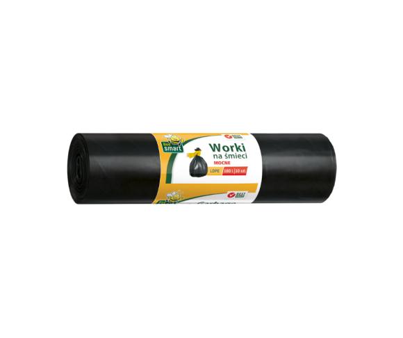 WORKI NA ŚMIECI BEE SMART CZARNE 160L 10SZT (1)
